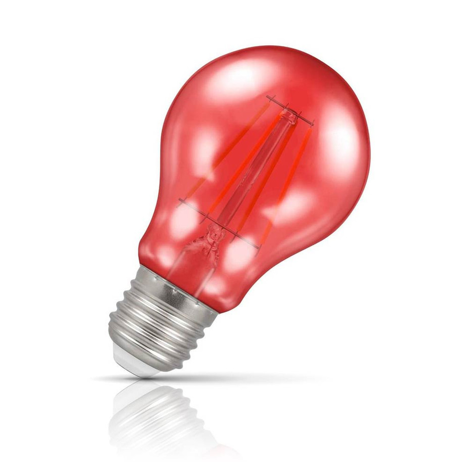 Crompton GLS LED Light Bulb E27 4.5W (25W Eqv) Red Harlequin Translucent Price Comparisons | Compare The Build