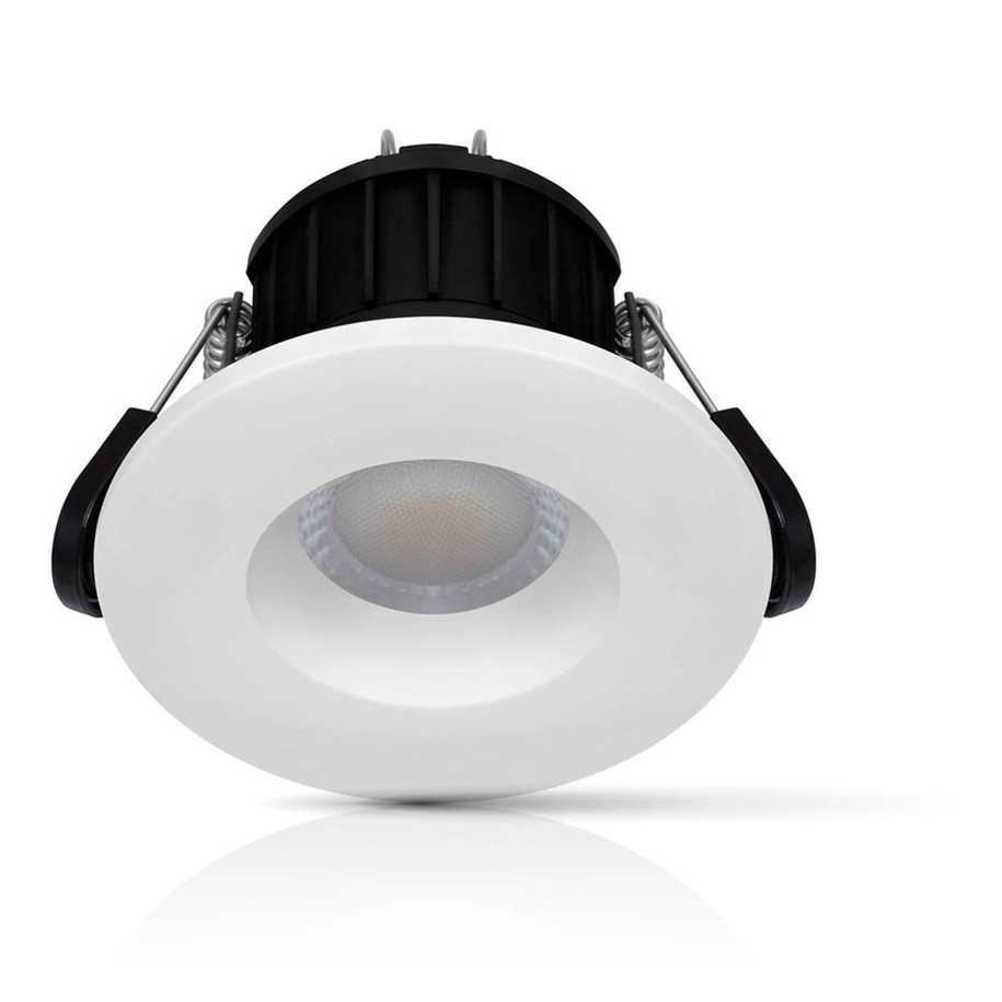 Phoebe Dim LED Smart Wifi Downlight 8.5W Firesafe Tuneable White 60° White or Brushed Nickel IP65 Image 1