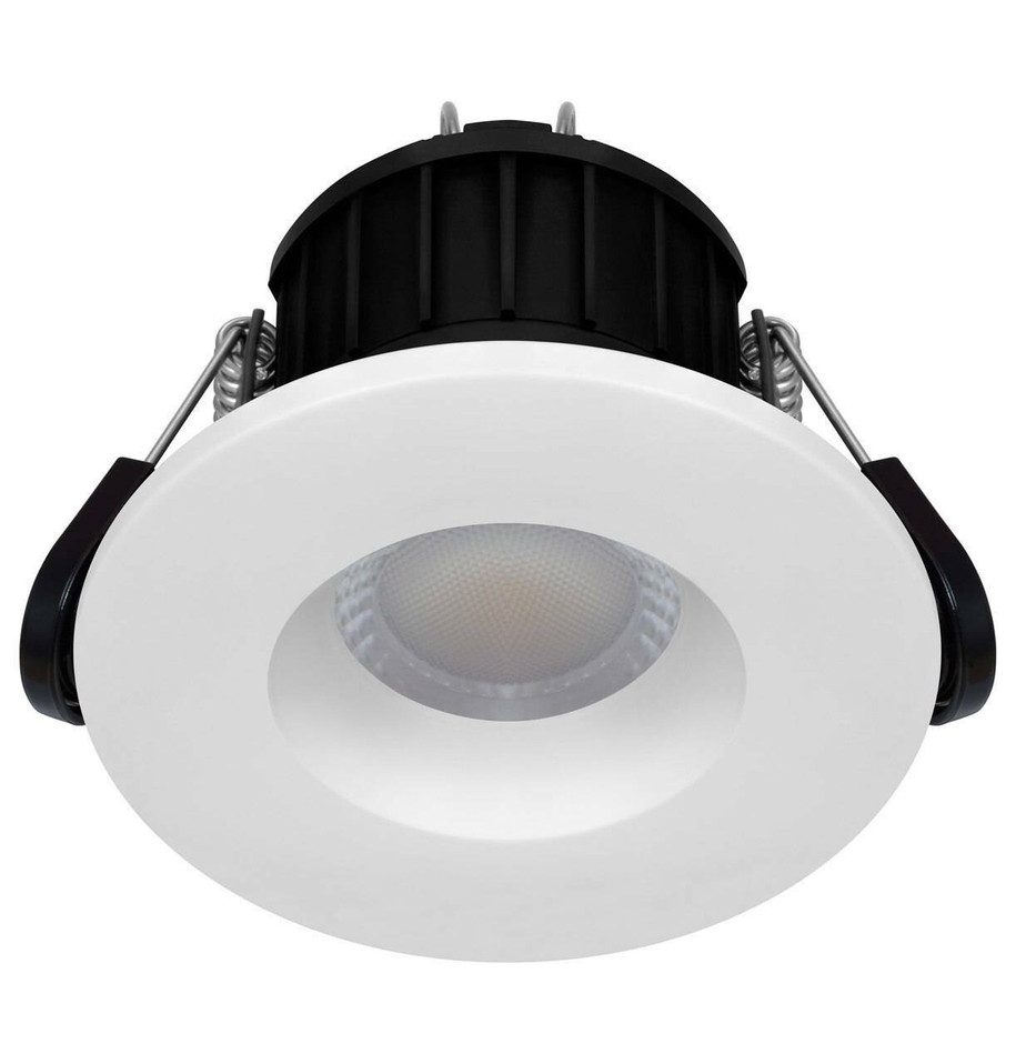 Phoebe Dim LED Smart Wifi Downlight 8.5W Firesafe Tuneable White 60° White or Brushed Nickel IP65 Image 3