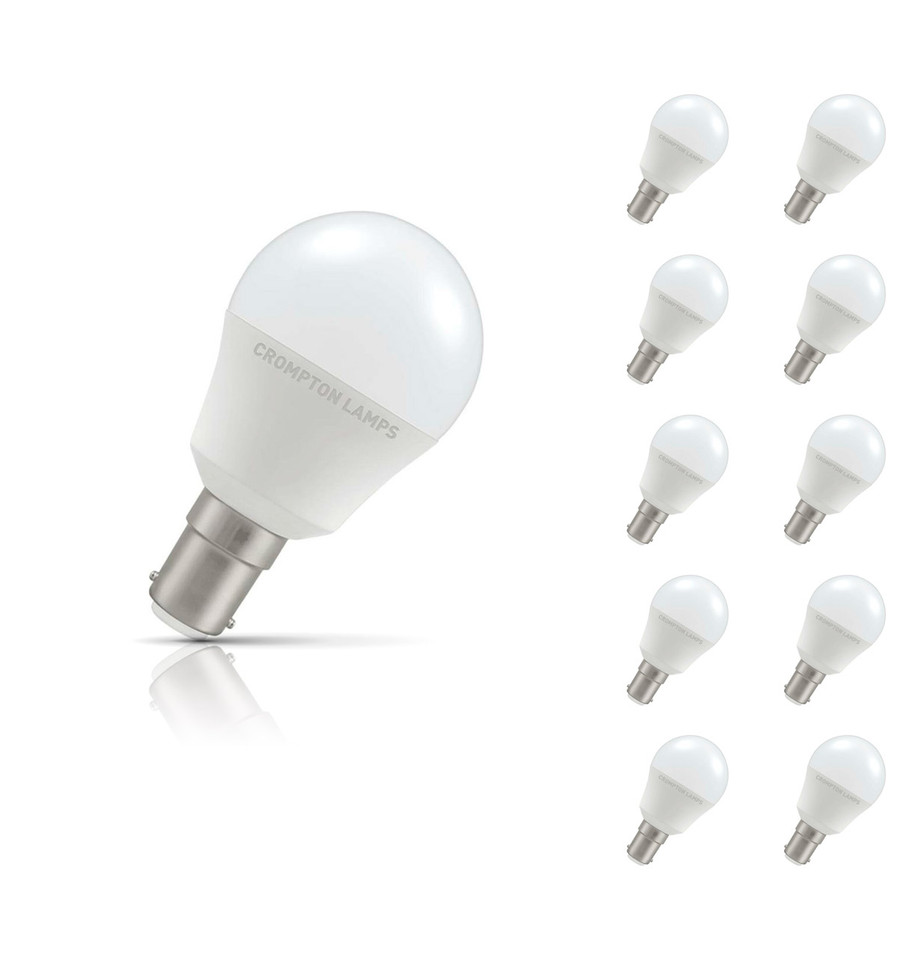 Crompton Golfball LED Light Bulb B15 5W (40W Eqv) Warm White 10-Pack Opal Price Comparisons | Compare The Build