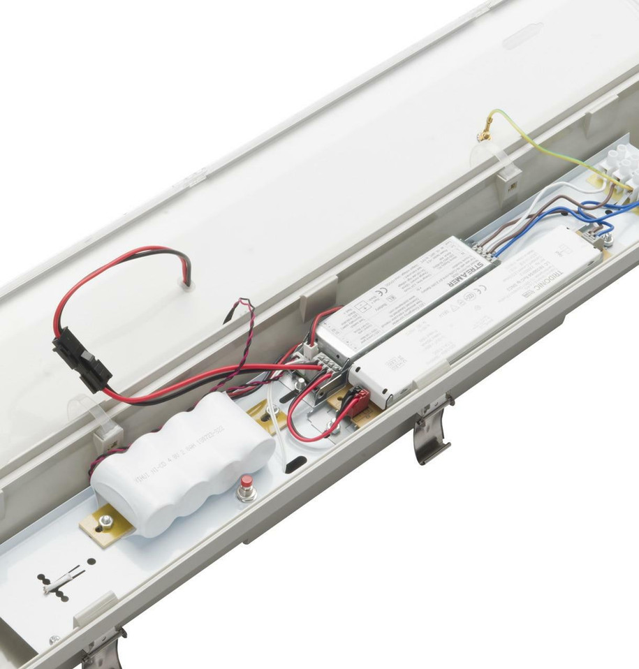 Phoebe LED 5ft Batten 30W Lykos 3-Hour Emergency 120° Diffused