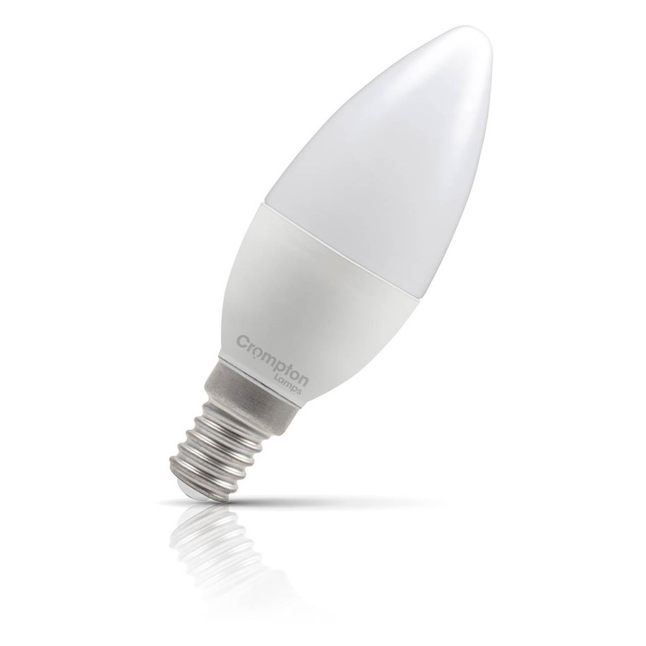 Crompton Candle LED Light Bulb Dimmable E14 4.2W (40W Eqv) Warm White 10-Pack Opal 2