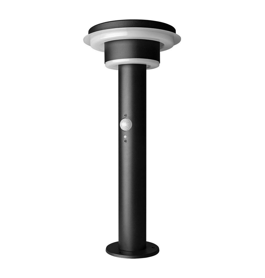 Ledvance LED Solar Post Light Endura Style Double Circle Black Sensor Image