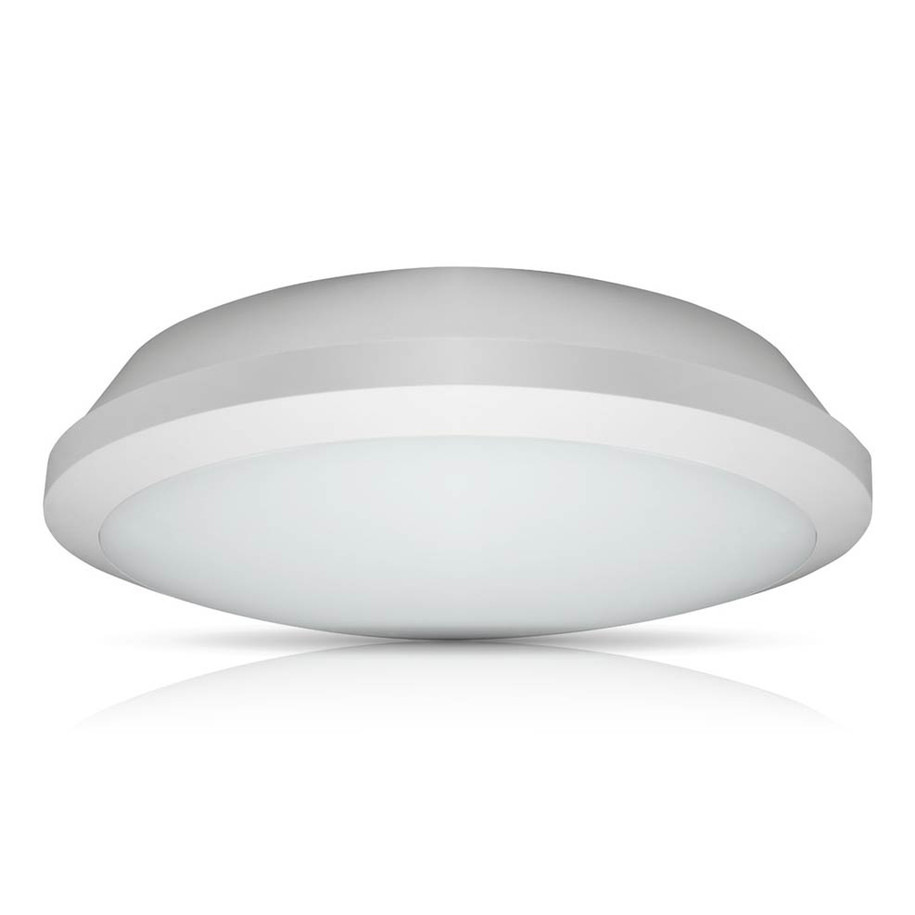 Phoebe LED Bulkhead 15W Melana CCT 3-Hour Emergency Tri-Colour CCT 120° Diffused White IP65 Image 1