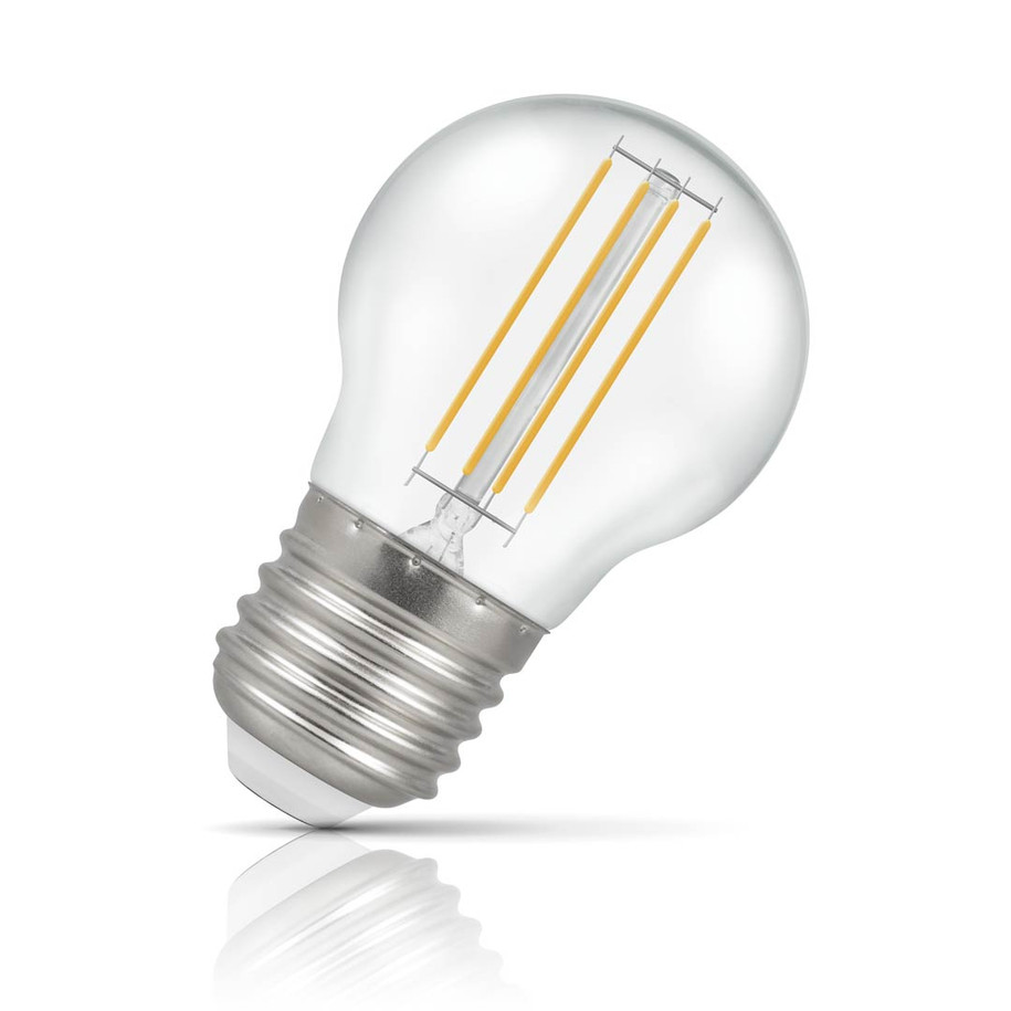 Crompton Golfball LED Light Bulb E27 4.5W (25W Eqv) Warm White Harlequin Clear Price Comparisons | Compare The Build