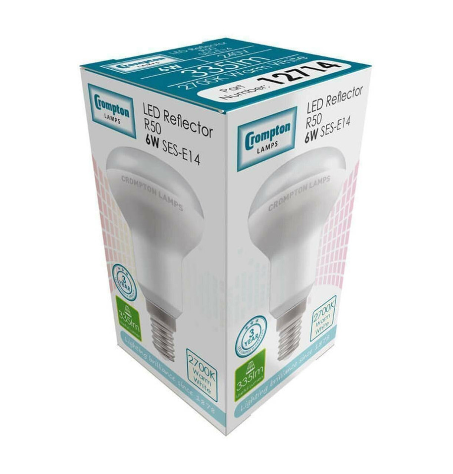 Crompton R50 Reflector LED Light Bulb E14 6W (40W Eqv) Warm White 5-Pack 3