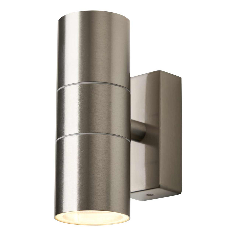 Zink LETO Outdoor Up and Down Wall Light Stainless Steel 2