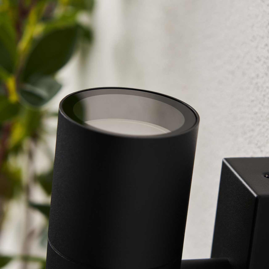 Zink LETO Outdoor Up and Down Wall Light Textured Black 5