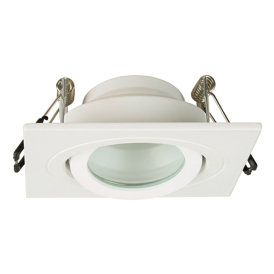 Spa Cali Square Tiltable Downlight Matt White 3