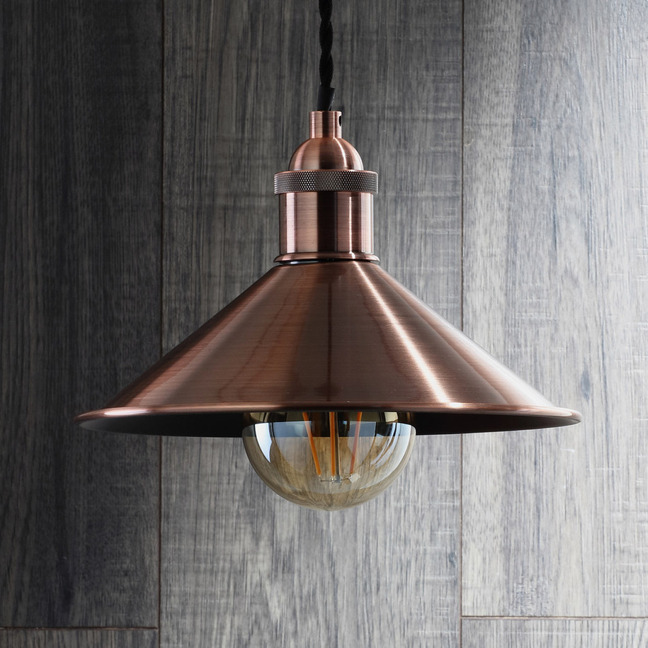 Inlight Rigel 236mm Diner Lamp Shade Antique Copper 5