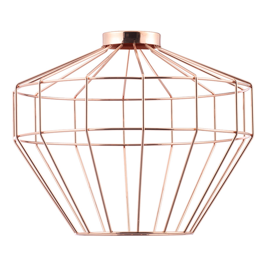 Inlight Castor Diamond Wire 263mm Easyfit Lamp Shade Antique Copper 1