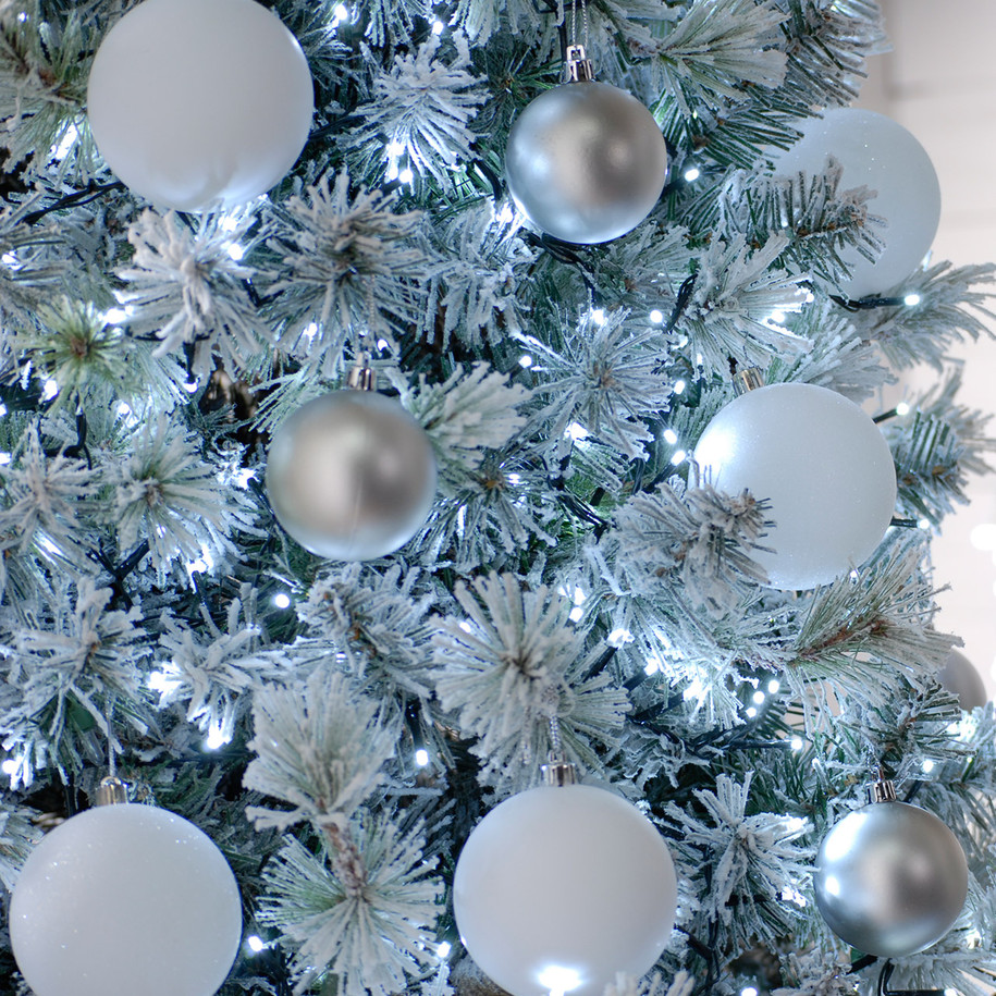 Festive 24.9m Indoor & Outdoor Christmas Tree Fairy Lights 1000 White LEDs 2