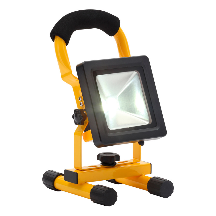 Zinc RECHARGEABLE LED Portable Work Light 10W Daylight Yellow/Black 2