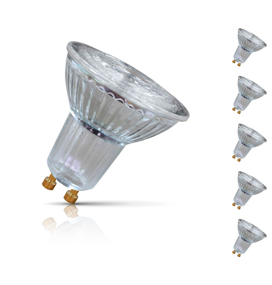 Osram GU10 Spotlight LED Bulb Dimmable 4.5W (50W Eqv) Warm White 5-Pack 1