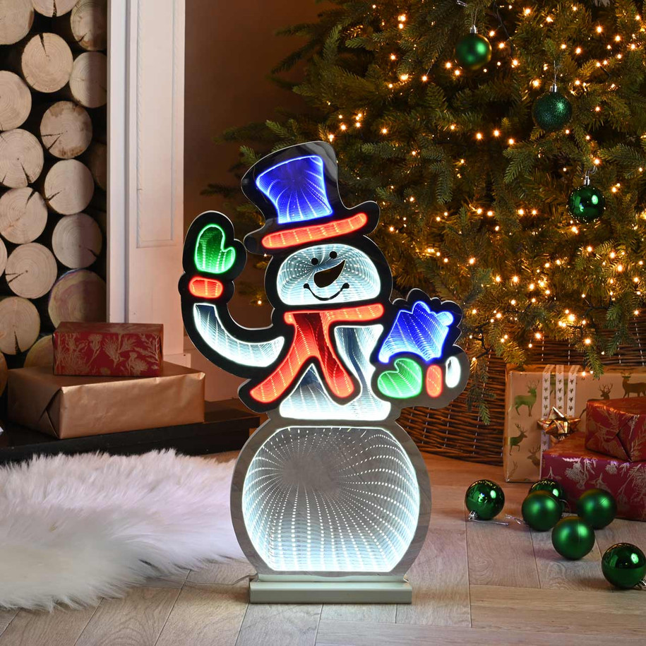 Festive 56cm Snowman Infinity Light 1