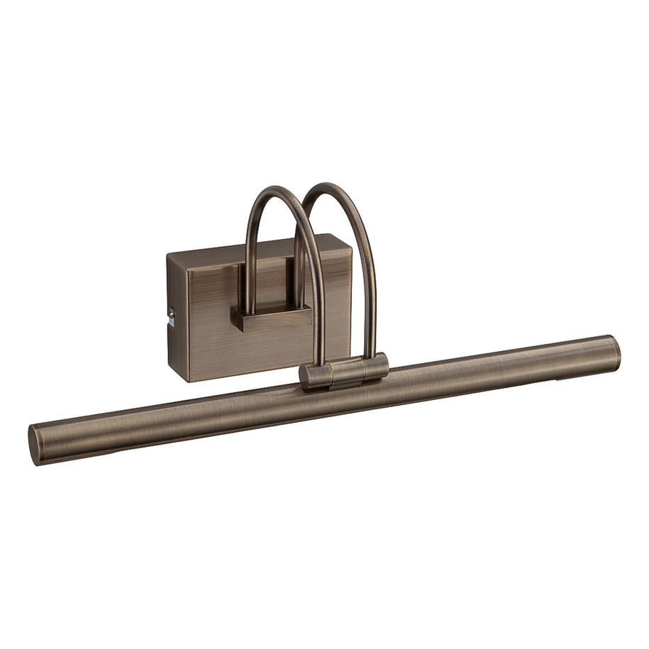 Firstlight Anja Modern Style LED 395mm Picture/Mirror Light 8W Warm White Antique Brass 1