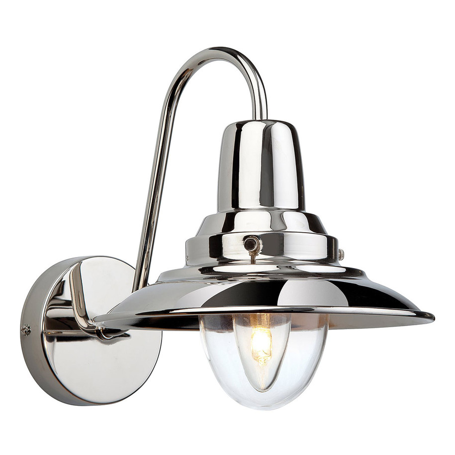 Firstlight Fisherman Mediterranean Style Wall Light in Chrome and Clear 1