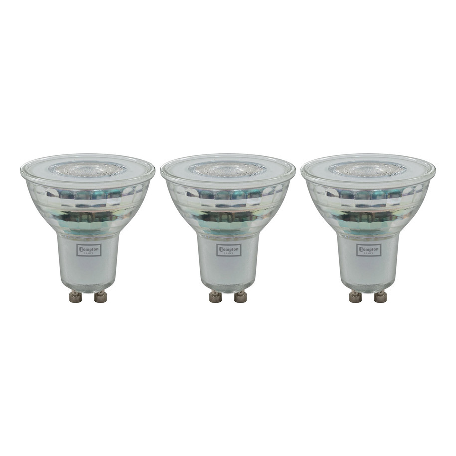 Crompton GU10 Spotlight LED Bulb Dimmable 4W (50W Eqv) Warm White 35° 3-Pack Price Comparisons | Compare The Build