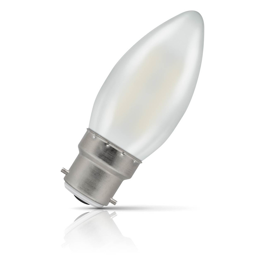 Crompton Candle LED Light Bulb B22 2.5W (25W Eqv) Warm White 10-Pack Pearl 2