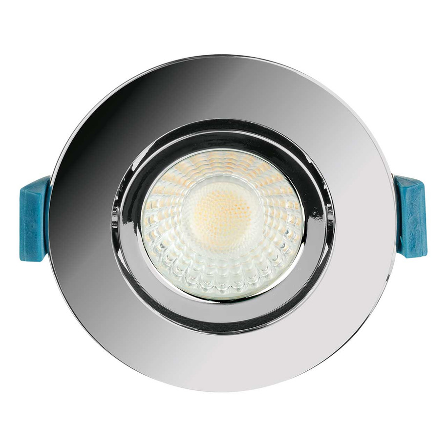 Phoebe LED Firesafe Tiltable Downlight 4W/6W/8W Dimmable CCT Multi-Wattage Chrome 2