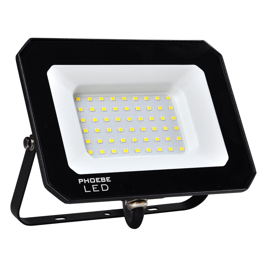Phoebe LED Floodlight 50W Atlas-Mini Warm White IP65 Black