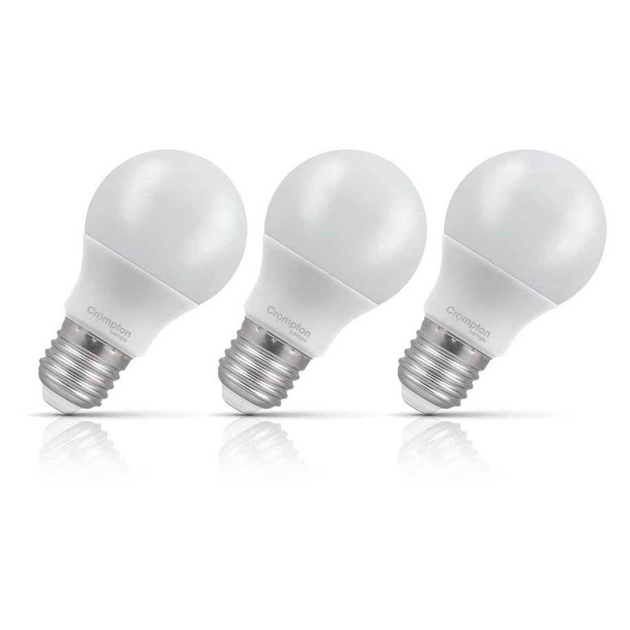 Crompton Lamps LED GLS 4W E27 3-Pack Cool White Opal 40W Eqv 1