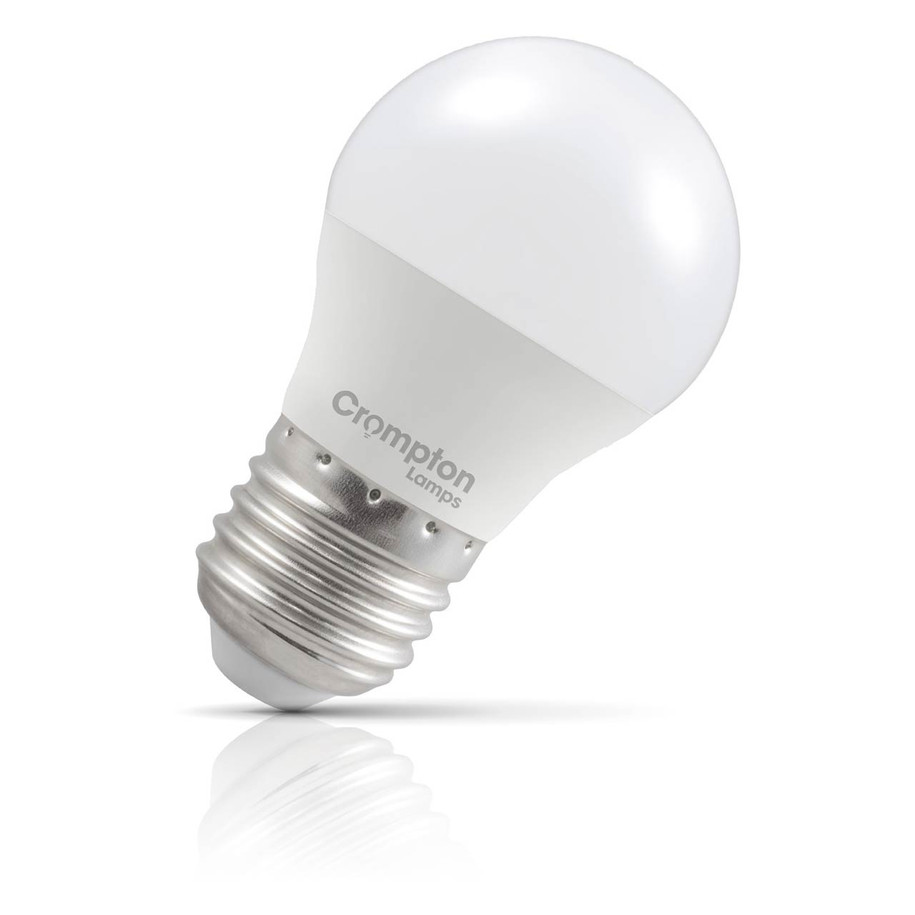 Crompton Lamps LED Golfball 6.5W E27 3-Pack Daylight Opal 60W Eqv 2