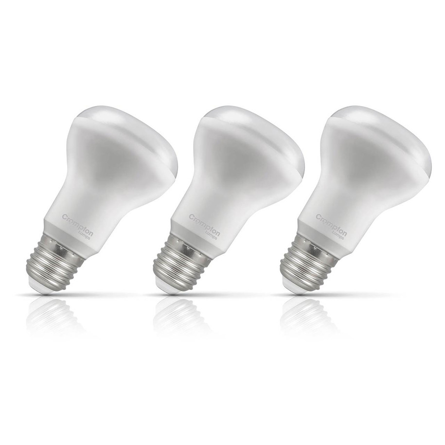 Crompton Lamps LED R63/R64 Reflector 7W E27 3-Pack Cool White 122° Opal 40W Eqv
