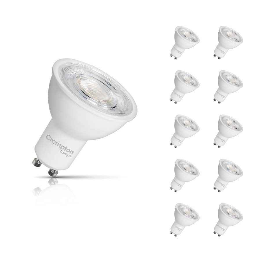 Crompton GU10 Spotlight LED Bulb Ultra-Efficient 1.9W (50W Eqv) Cool White 10-Pack A-Class 36°