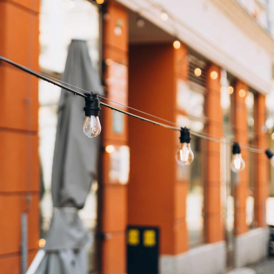 nxt gen Premium 10m Connectible Outdoor Festoon Lights 20x E27 Sockets 2