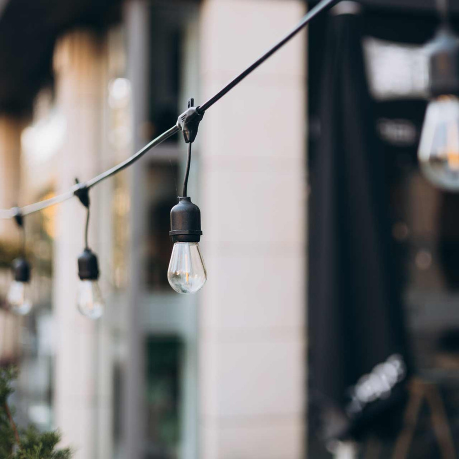 nxt gen Premium 10m Connectible Outdoor Festoon Lights 20x E27 Drop Sockets 3