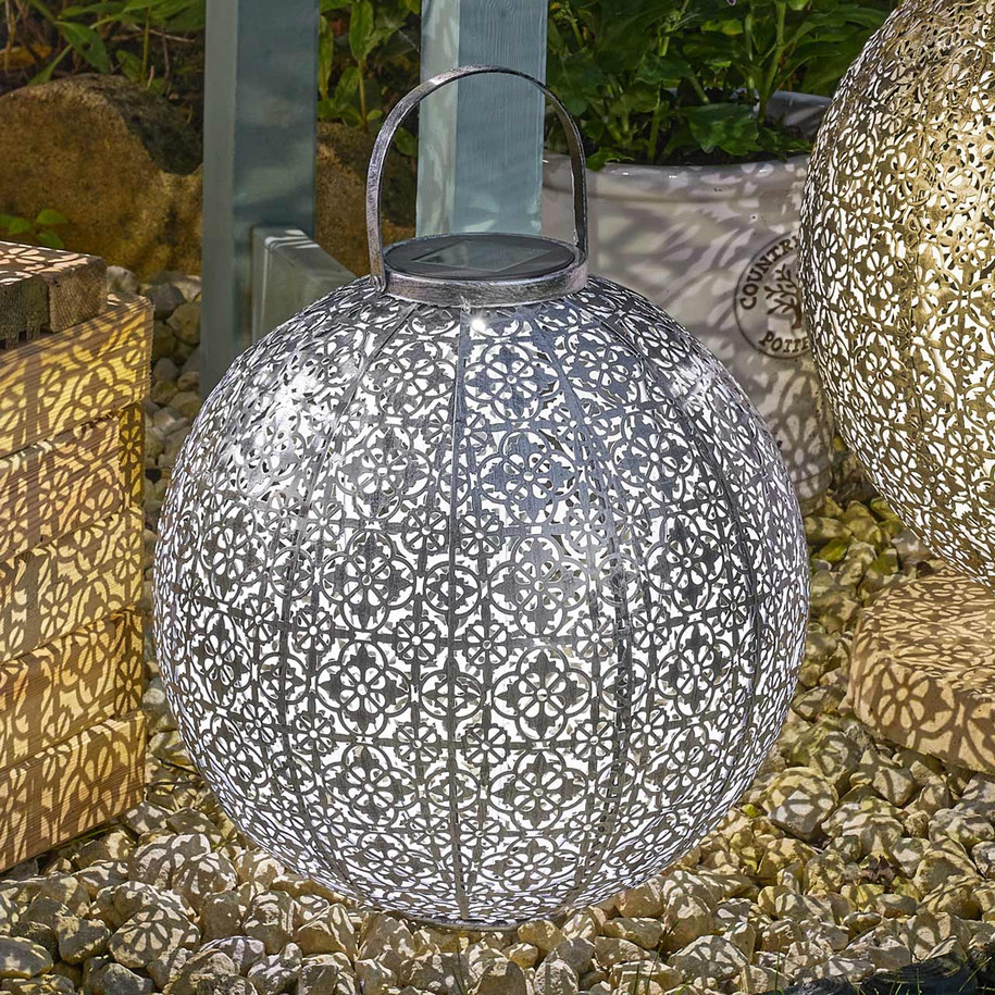 Smart Solar Jumbo Damasque 29cm LED Solar Lantern 2