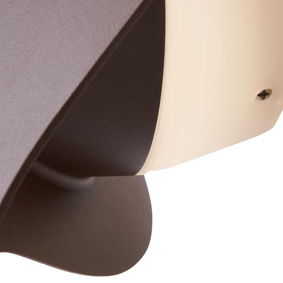 Zink Alani 9.5W LED Leaf Style Outdoor Wall Light Cool White in Rust 5