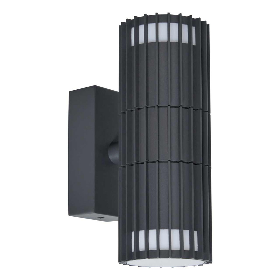 Zink Muto Outdoor Up and Down Wall Light in Anthracite 1