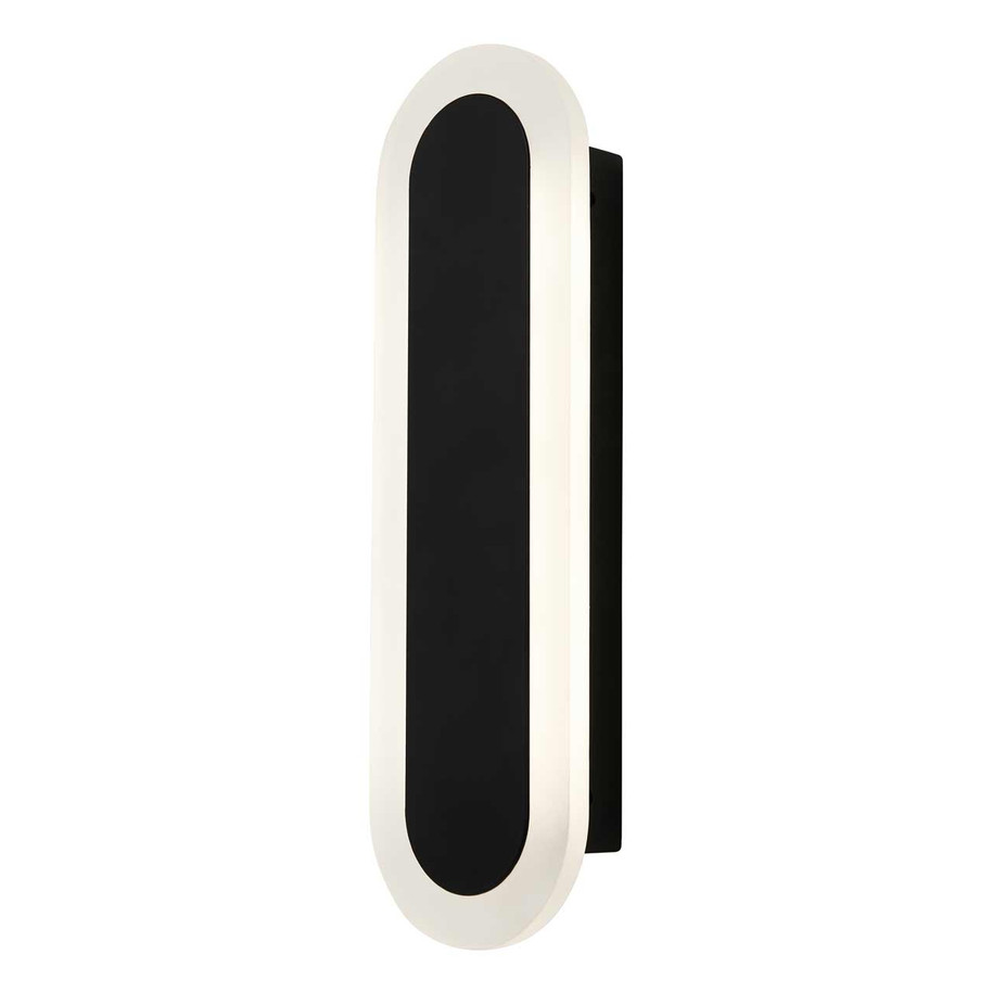 Zink Ren 10W Linear Wall Light Tri-Colour CCT in Black 3