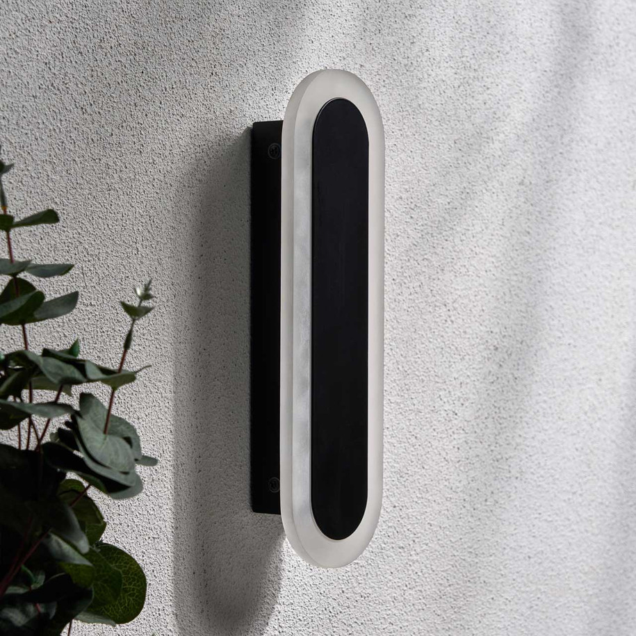 Zink Ren 10W Linear Wall Light Tri-Colour CCT in Black 5