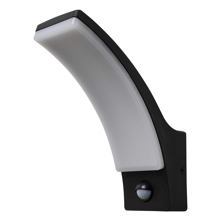 Coast Batsu 13W LED Outdoor Wall Lantern with PIR Black 1