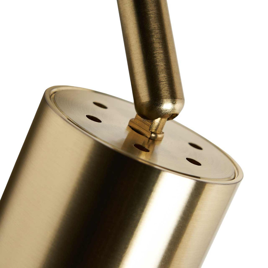 Culina Cory 1 Head Track Light Satin Brass 6