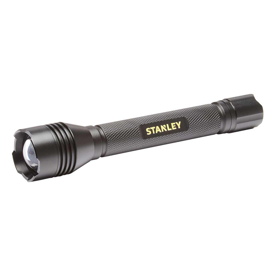 Stanley 280 Lumen Battery Powered LED Adjustable Hand Torch in Black & Yellow 1