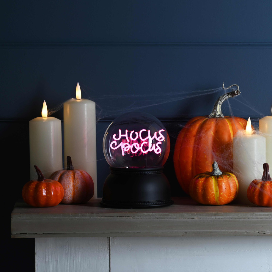 Festive 14cm Battery Operated Hocus Pocus Lit Globe 1