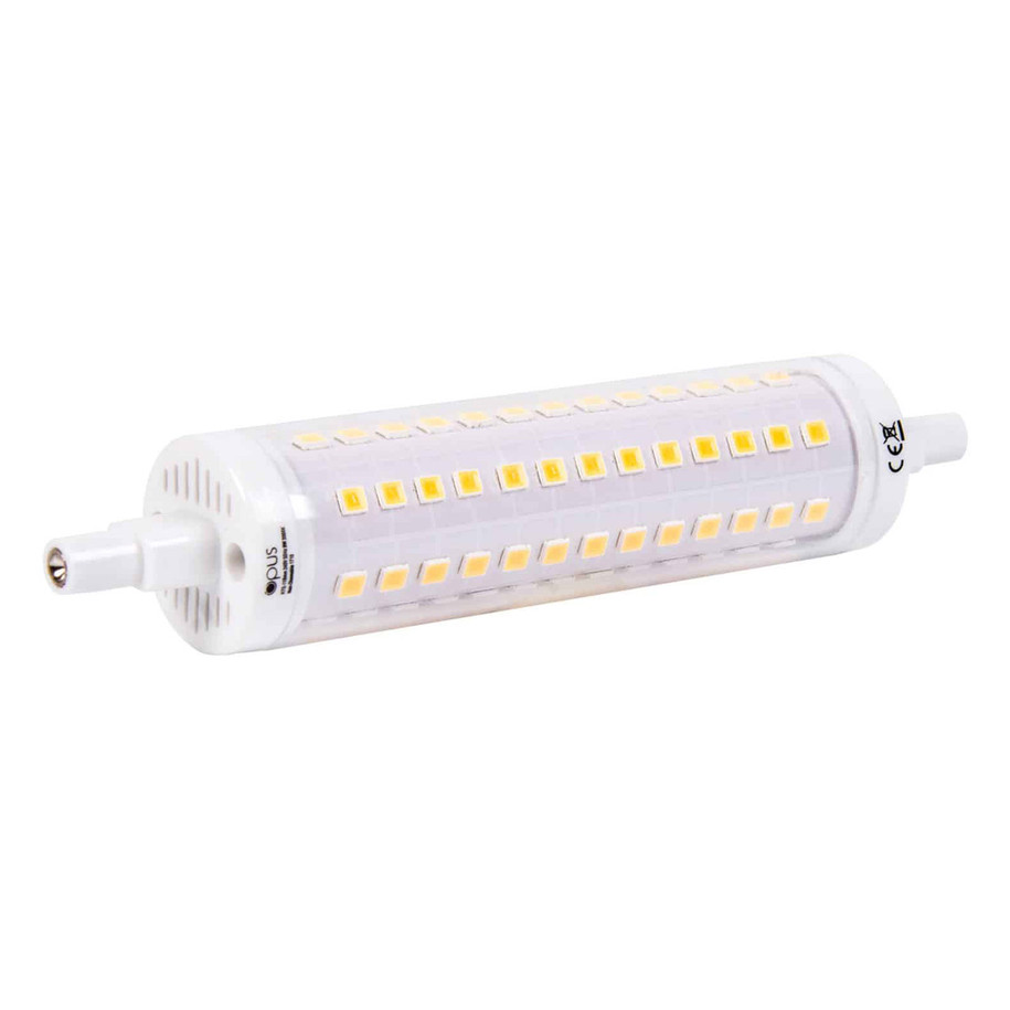 Opus Linear LED Light Bulb R7s 9W (80W Eqv) 118mm Warm White Clear Floodlight 3