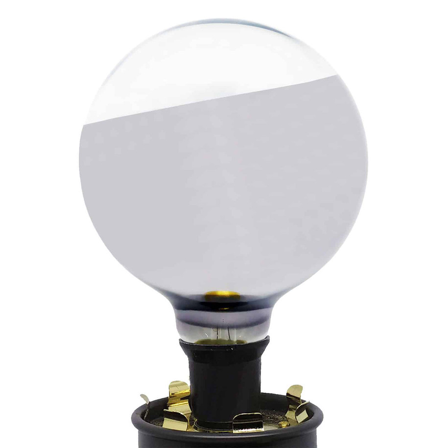 Opus Globe LED Light Bulb E27 4W (40W Eqv) Dim Warm White Slanted Crown Silver G125 Screw Filament Decorative Large 3