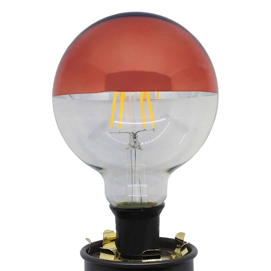 Opus Globe LED Light Bulb E27 5W (40W Eqv) Dim Extra Warm White Crown Copper G95 Screw Coloured Decorative 3