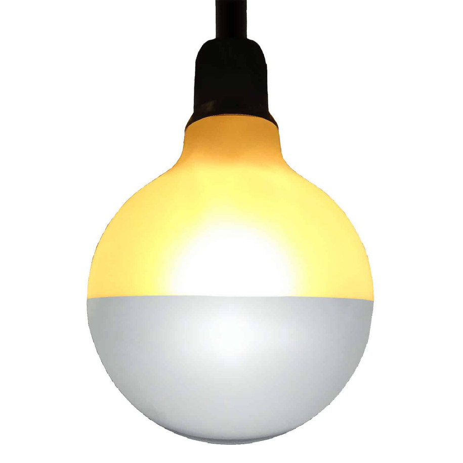 Opus Globe LED Light Bulb B22 4W (40W Eqv) Dim Warm White Crown Silver G125 Bayonet Filament Decorative Large 2