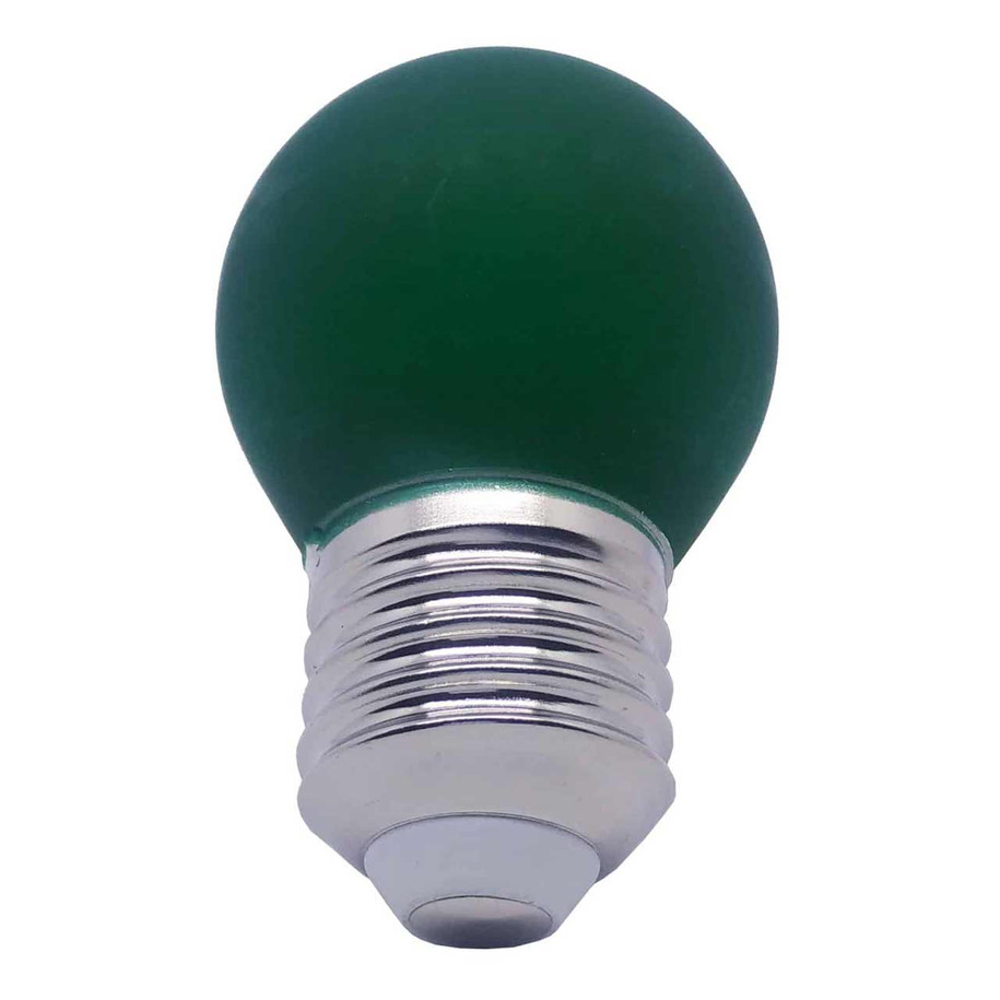 Opus Golfball LED Light Bulb E27 4W Green Frosted Round Screw Coloured 2