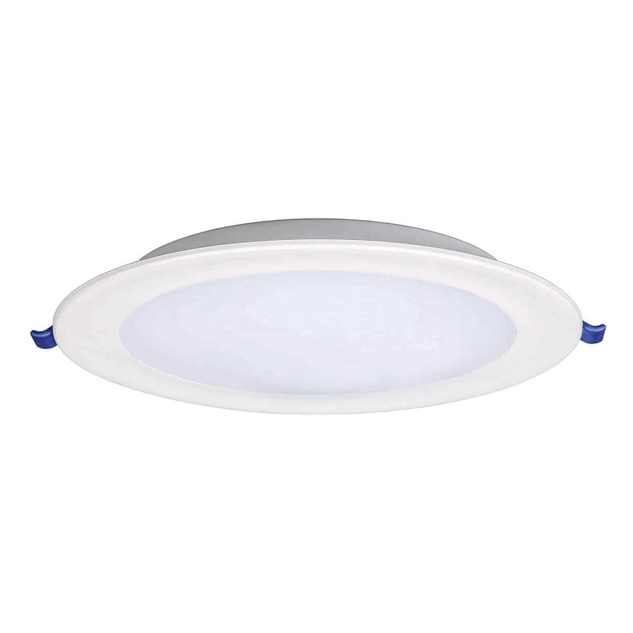 Opus LED Downlight 6W Modern Daylight Opal White Slimline Round Panel Recessed Ceiling Lights