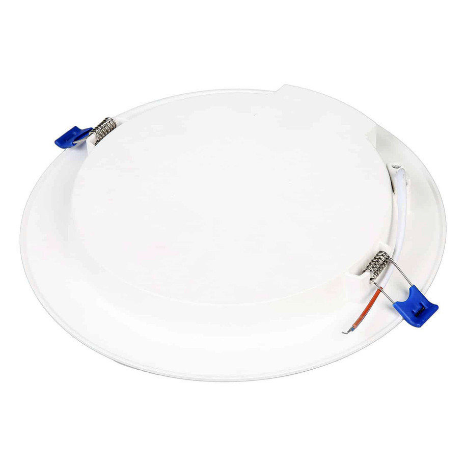 Opus LED Downlight 12W Modern Daylight Opal White Slimline Round Panel Recessed Ceiling Lights 3