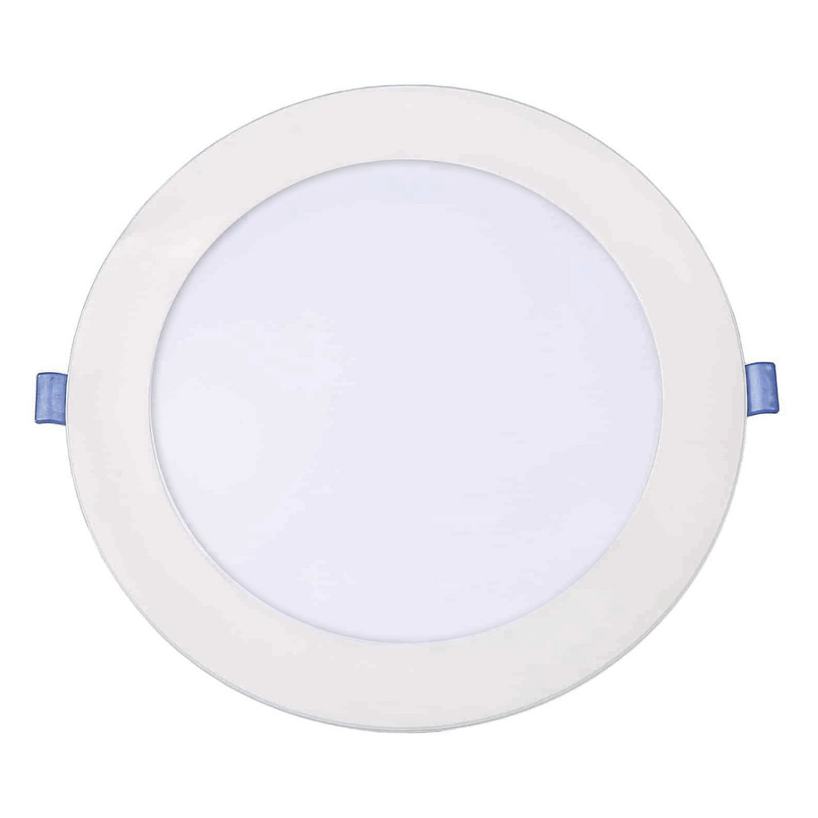 Opus LED Downlight 18W Modern Daylight Opal White Slimline Round Panel Recessed Ceiling Lights 3
