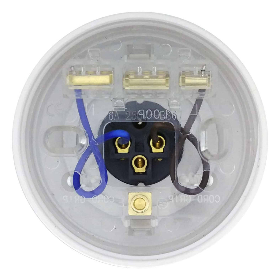 Opus Lamp Holder B22 White Ceiling Bayonet 3