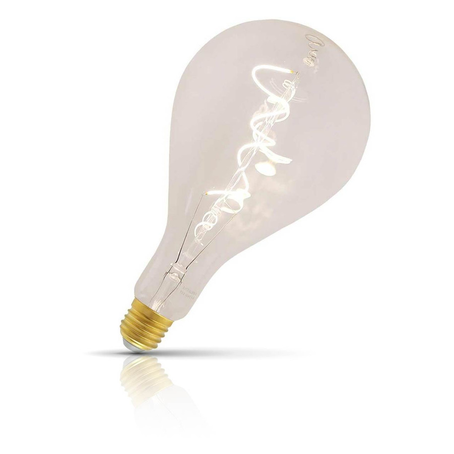Castello Style Giant GLS LED Light Bulb E27 4W (25W Eqv) Dim Extra Warm White Clear PS160 XL Drop Loose Screw Filament Vintage Large